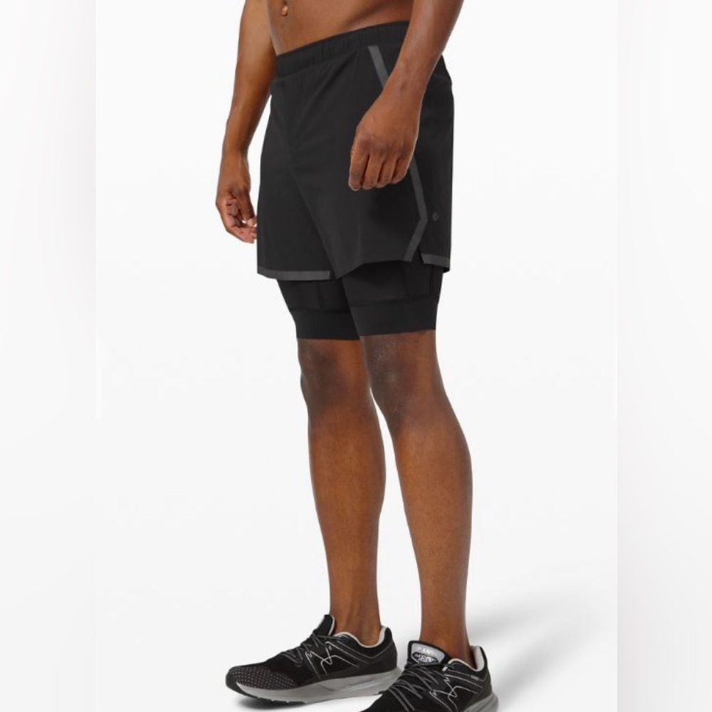 Lululemon Surge Black Short 6” Lined Special Edition